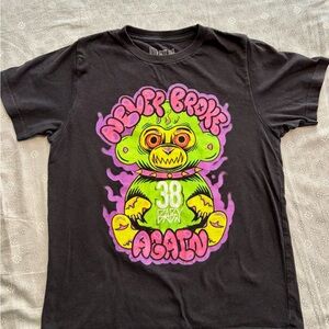 Kids Black Monster Graphic Tee